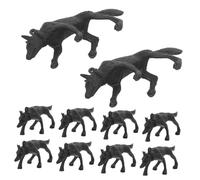 RORPOIR 50 pièces Figurines de Chiens Policiers Miniatures pour Garçon Fille Ornement Animal Simulé Réaliste Jouets pour Table de Sable Développement des Compétences Sociales et