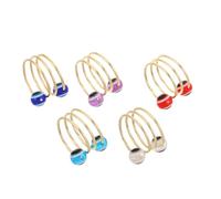 RORPOIR 5pièces Bague Œil De Démon Pour Femme Bijoux Anti- Œil Adaptée à Index Design Unique Résistante à Usure