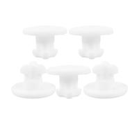 RORPOIR 5pièces Bouchon Étanchéité Silicone pour Boîte à Repas Isotherme Lot de Anti-fuites pour Valve Couvercle Facile à Nettoyer et Réutilisable Blanc