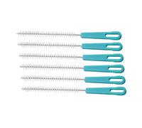 RORPOIR 6 pièces Brosse de Nettoyage pour Biberon et Pailles Brosse à Poils Spirale Acier Inoxydable Nettoyage des Lotus et Étroits Multifonctionnelle