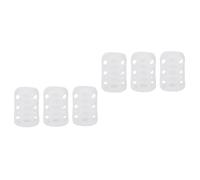 RORPOIR 6 Pièces Coque en silicone gobelet à café biberon stickers muraux trucs de bébé manchon de bouteille anti-brûlure protecteur de bouteille de lait Gel de silice blanche