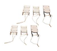 RORPOIR 6 pièces Décorations de Noël Mini Traîneau Ornements Artisanaux pour Arbre de Noël Outil Éducatif pour Projets DIY Fête et Décoration de Maison