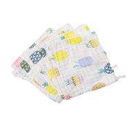 RORPOIR 6 Pièces foulard carré chiffons en mousseline pour de toilette serviette bebe debarbouillette bebe serviettes de serviette de bain mouchoir coton