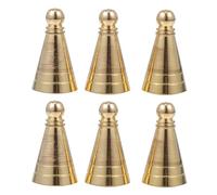 RORPOIR 6 Pièces Moule Encens Cône Tour Laiton Outils Réutilisables pour Fabrication Artisanale Nettoyage Facile Forme Pomme de Pin pour DIY Encens Maison