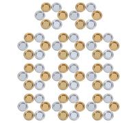 RORPOIR 60 Pièces Plateau Métal pour Encens Cône Petit et Décoratif Support Tour Encens Compact pour Aromathérapie Yoga Spa Argent et Or