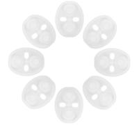 RORPOIR 8 Pièces Protecteur de Serrure de Porte en Silicone Blanc pour Véhicule, Amortisseur de Chocs Bruit, Couverture Élégante et Fonctionnelle pour Verrou de Porte