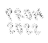 RORPOIR 8 Pièces Set de Ballons Aluminium Thème Remise de Diplôme Décoration Fête Graduation Argenté pour Salle et