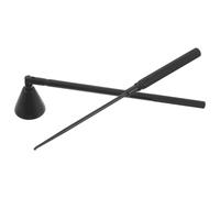 RORPOIR Accessoire Éteignoir à Bougie Noir en Acier Inoxydable, 2-en-1 | Outil D'extinction de Mèche, Forme Cloche Rétro, Usage Maison et Fêtes, pour Bougies en Pot