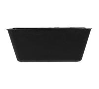 RORPOIR Accessoire Poulailler Auge de Cage à Pigeons Portable en Plastique Noir Rainure d'alimentation des Oiseaux Pratique pour Poulet et Cockatiel