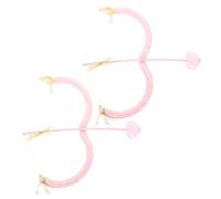 RORPOIR Accessoires de Costume de Cupidon 2 Sets Flèches de Cœur Légères et Rapides à Porter pour Fête Romantique Saint Valentin et Soirées