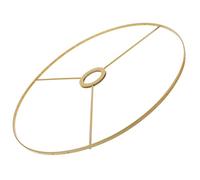 RORPOIR Anneau de Cadre Abat-Jour en Fil de Fer Doré 38 CM Support E27 pour Lampe de Table Suspendue Kit DIY à Monter Soi-Même Adapté pour Éclairage Décoratif