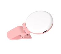 RORPOIR Anneau Lumineux à Clip pour Téléphone Portable Éclairage pour Selfie Lumière LED Mini Portable 3 Modes Pratique Petit Format Éclairage pour Photographie Noir
