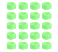 RORPOIR Anneaux de Jambe pour Pigeons 10mm en Plastique Vert Léger Identification Facile pour Élevage 100 Pièces pour Gestion Avicole