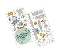 RORPOIR Autocollant Mural Toise Arbre Et Animaux Décoratif Pour Chambre D'garçon Et Filles, Plastique, Coloré, Mesure Hauteur Ludique, Adapté Crèche Et Jardin D'garçon Et Filles,