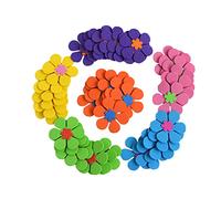 RORPOIR Autocollants Muraux Fleurs Décoratives Garçon Et Filles, Autocollants En Mousse Colorés, Lot De 120 Pièces, Décorations Créatives Pour Maternelle Et Arts Plastiques