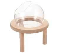 RORPOIR Bac à Sable Fond en Bois en Verre Transparent pour Hamster Léger et Sûr pour Jouer et Se Baigner, Maison ou Animalerie