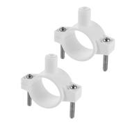 RORPOIR Blanc Collier de Serrage Accessoire 2 Pièces en Plastique, pour Tuyau de Drainage Fixation Sécurisée, et Résistante à L'usure pour Système de Purification D'eau sous Évier