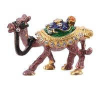 RORPOIR Boîte À Bijoux Vintage En Forme De Chameau Idéale Pour Décorer Une Table Ou Pour Offrir Aux Amoureux Des Animaux Figurines De Chameaux Ornement Porte-Alliances Étui De