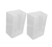 RORPOIR Boîte À Mouchoirs Murale Lot De 2 Blanc Installation sans Perçage | Lot De 2, Installation Sans Perçage, Bandes Adhésives Incluses, Blanc, Plastique