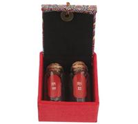 RORPOIR Boîte à Souvenirs Bébé Porte-cheveux Fœtaux Et Cordon Ombilical Diy, Coffret Rouge Compact, Verre Conservation, Pour -né, Présent Naissance Personnalisé