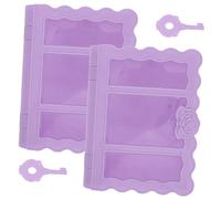 RORPOIR Boîte De 2 Pièces Souvenir Livres Décoratifs Pour La Décoration Intérieure Faux Livres Pour La Décoration Décorations De Livres Livre Creux Violet,mauve Plastique