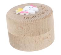 RORPOIR Boîte De Rangement En Bois Sculptée En 3d Boîte Souvenir Pour Fée Des Dents Pour Bébés Garçons Et Filles