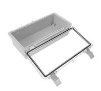 RORPOIR Boîte Électrique Étanche Extérieure Boîte de Jonction pour Câble IP67 ABS Blanc Couvercle Rabattable à Clip Pour Câblage Intérieur et Extérieur