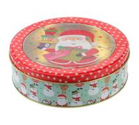 RORPOIR Boîte en Tôle Décorative de Noël à Bonbons et Biscuits, Facile à Ouvrir et Fermer, pour Emballage de Friandises Festives de Noël