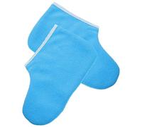 RORPOIR Bottes De Spa En Paraffine Taille Épaisse Bord Blanc Couleur Bleue Confortables Réutilisables Pour Thérapie À La Cire Et Usage Personnel