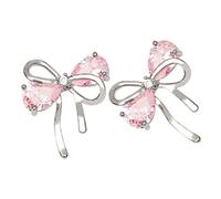 RORPOIR Boucles Doreilles Nœud Femme Élégantes Rose Légères et Confortables Bijoux Fantaisie pour Sublimer Style