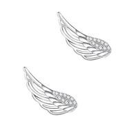 RORPOIR Boucles Oreilles Argentées Ange Créatives Pendantes Asymétriques pour Fille Design Délicat et Confortable Cadeau Femme Élégant Bijoux Décoratifs Polyvalents