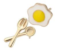 RORPOIR Boucles Oreilles Femme Asymétriques Originales Œuf Légères et Sécurisées Bijoux Drôles et Élégants pour Style Quotidien