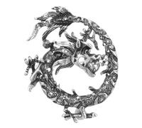 RORPOIR Broche Dragon Chinois Vintage Épingle de pour Vêtements Hommes Décoration Costume Chapeau et Écharpe Fête des Pères