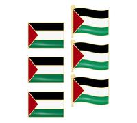 RORPOIR Broches Drapeau Palestine en Alliage Épingle Solide Lot de 6 Design Créatif et Look Attrayant pour Vêtements, Chapeaux ou Paquet