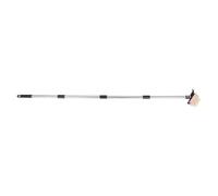 RORPOIR Brosse de Désherbage Multifonction en Acier Inoxydable avec Manche Long en Bois, Poignée Ergonomique pour Désherbage de Patios Publics et Surfaces en Ciment