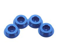 RORPOIR Cache-Poussière pour Manivelle VTT 21-23 mm Lot de 4 Capuchons en Alliage d'Aluminium Bleu Réduction des Vibrations pour Pédalier de Vélo de Route