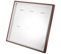 RORPOIR Cadre pour Médailles Sportives Marron en Bois et Verre, Cadre D'affichage Multi-fonctionnel Grosse Capacité pour Décoration de Salle et Présentation de Médailles de Marathon