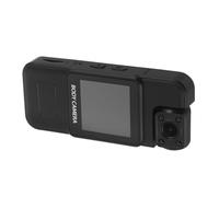RORPOIR Caméra Corporelle avec Objectif Rotatif à 180°, Caméra de Sport à Clip Arrière, Abs, Batterie 1000 Mah, 4k, Vision Nocturne, Noire, pour Sports et VTT