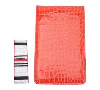 RORPOIR Carnet de Score Léger en Cuir PU Rouge Élégant Facile à Écrire Garde Le Score Sec de Golf Lors des Compétitions Couleur Aléatoire