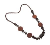 RORPOIR Collier perlé à coque collier de perles pour femme collier hawaïen pour hommes collier de perles collier de mode colliers boho pour femmes collier Bois Brun