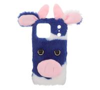RORPOIR Coque Compatible avec Smartphone Grand Modèle Motif Vache Bleue Étui Antichoc Doux et Protecteur pour Femmes et Filles Accessoire Téléphone Original