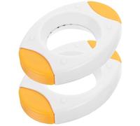 RORPOIR Coupe Œuf Coque en Acier et Plastique Outil de Découpe Œuf Semi-automatique 2pcs Ouvre-coquilles D'œufs Facile à Nettoyer et Cuisson Rapide