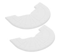 RORPOIR Coussinets de Talon en Caoutchouc Blanc 4mm D'épaisseur pour Chaussures et Boots, Antidérapants, Améliore la Stabilité, Course Promenades en Ville, 1 Paire