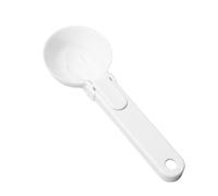 RORPOIR Cuillère à Glace Poignée Rabattable Blanche en Plastique Pliable Bien Conçue pour Desserts et Yogourt Lors D'une Ambiance Estivale en Famille