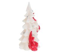 RORPOIR Décor Résine de Père Noël Grimpant avec Éclairage de Table pour Décoration de Fête ou Étagère de Cheminée