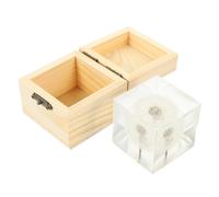 RORPOIR Décoration de Cube 3D Pissenlit en Verre Cristal Pissenlit Ornement Transparent pour Bureau ou Maison Souvenir Créatif Présent pour Anniversaire Fête des Mères Noël