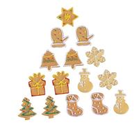 RORPOIR Décoration De Noël Tendance Pour Coque De Téléphone 20 Pièces Ornements En Résine Projet 3d En Forme De Biscuit