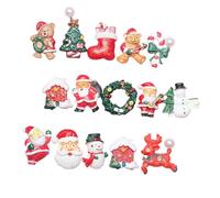 RORPOIR Décorations De Coque De Téléphone En Résine 15 Pièces Style Noël Ornement Pour Lartisanat Style Aléatoire