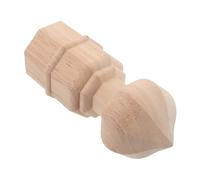 RORPOIR Decorative Unfinished Hardwood Finial European Style Wood Column Topper for Staircase Posts French Wedding Decor Accent Indoor Craft and Home Use