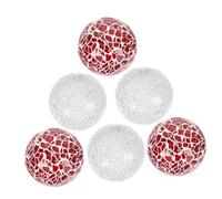 RORPOIR Ensemble Décoratif De 6 Vases De Noël Modernes en Verre Mosaïque